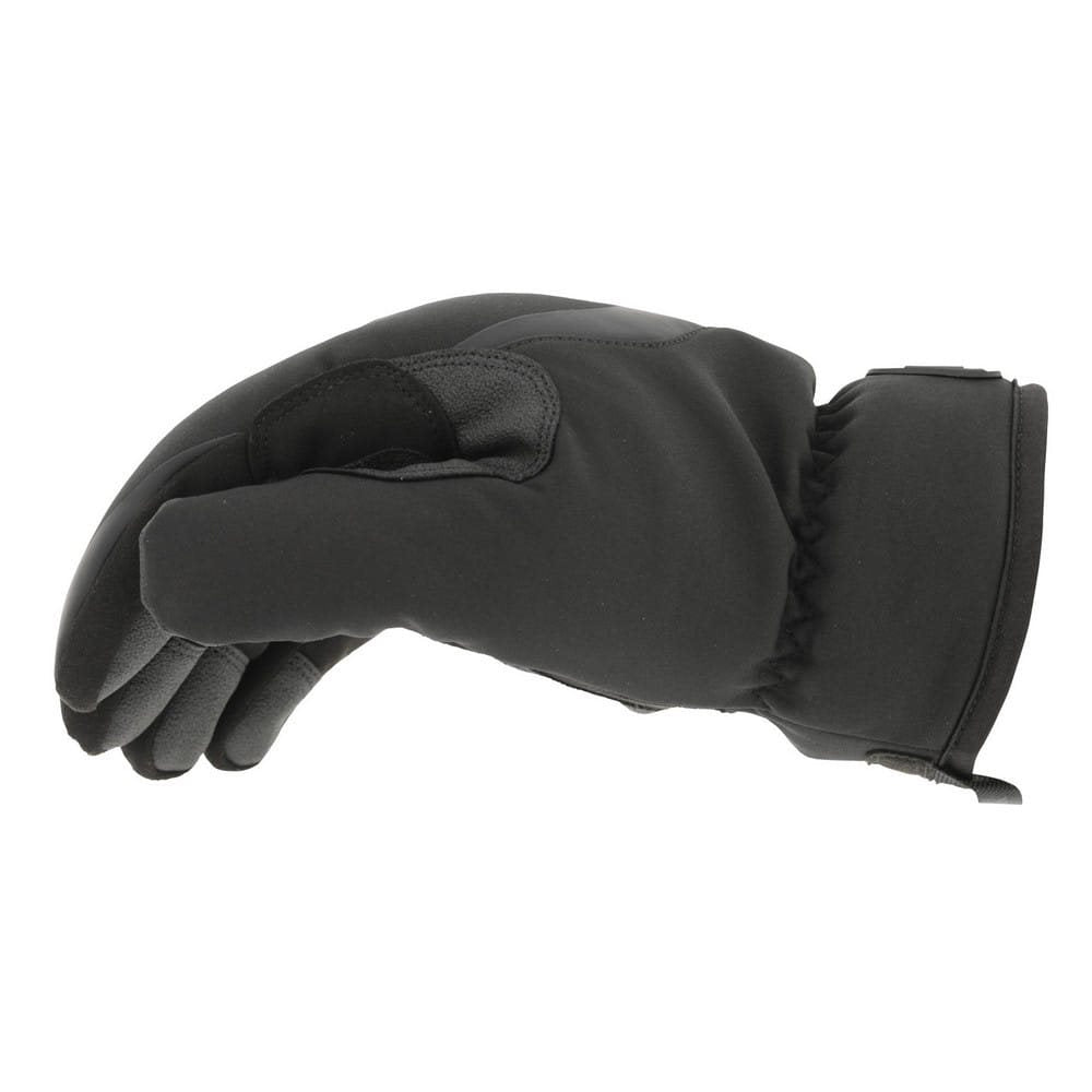 Guantes CODWORK FASTFIT invierno negros, softshell impermeable y forro polar, pulgar reforzado y compatibles con pantallas táctiles