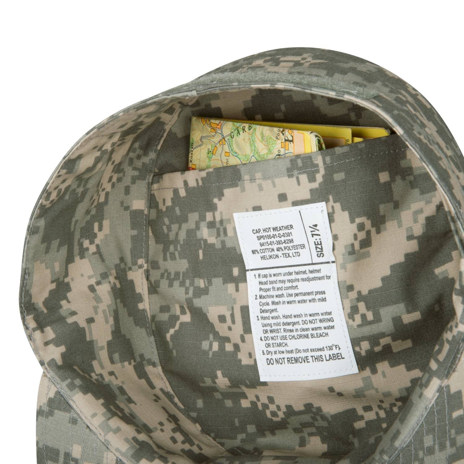 Gorra COMBAT Rip-Stop ACU Digital según especificaciones ACU