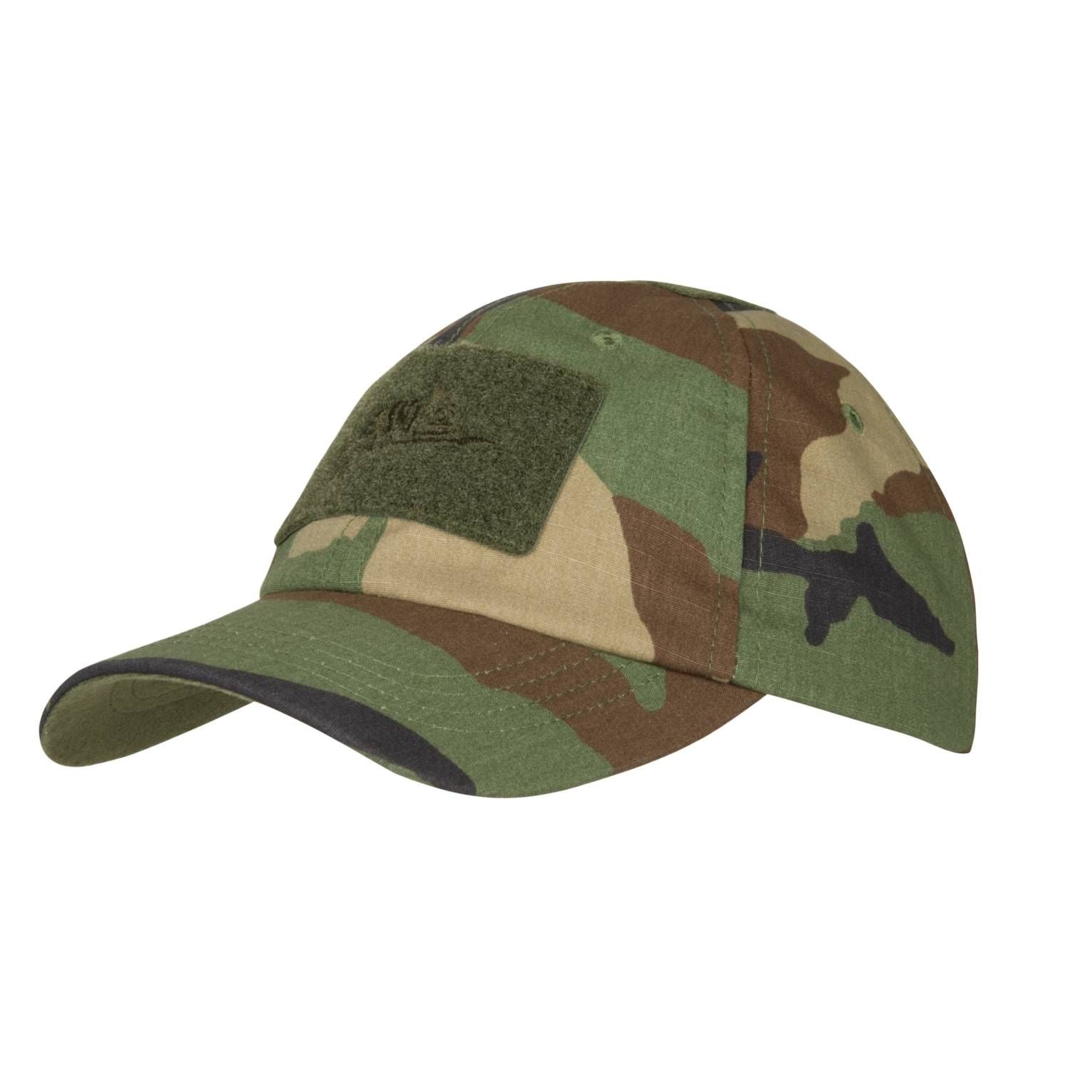 Gorra baseball táctica COYOTE Helikon en tejido rip-stop con cuatro paneles VELCRO