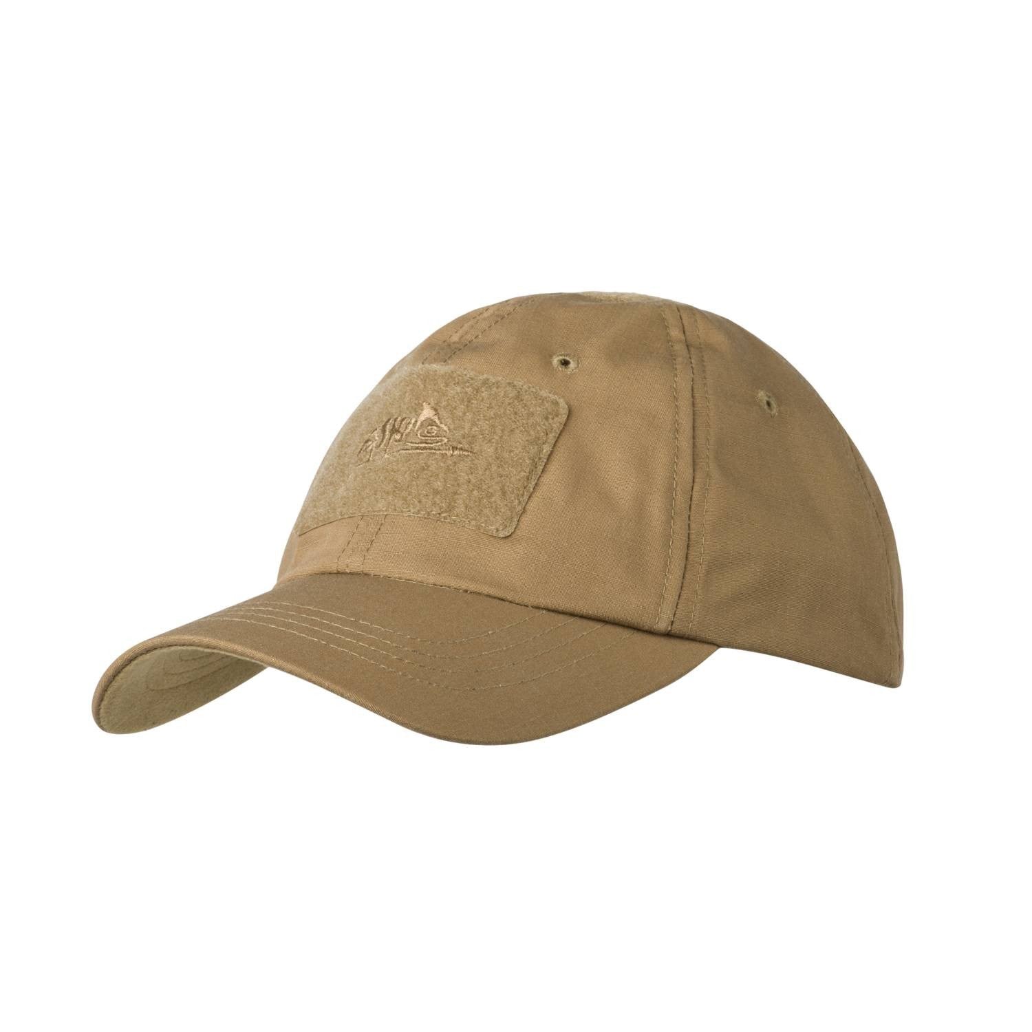 Gorra baseball táctica COYOTE Helikon en tejido rip-stop con cuatro paneles VELCRO
