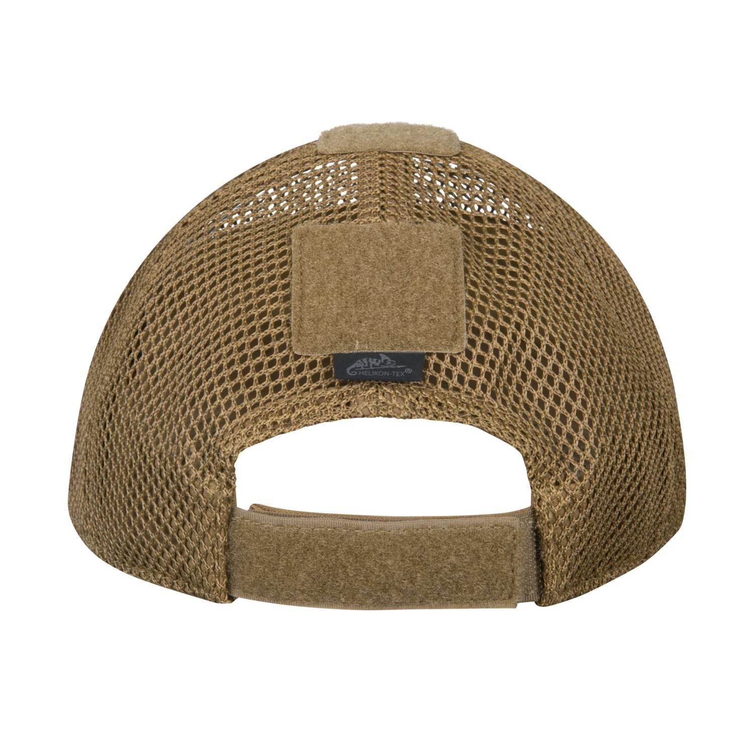 Gorra BBC Mesh negra de rejilla, vista frontal con visera