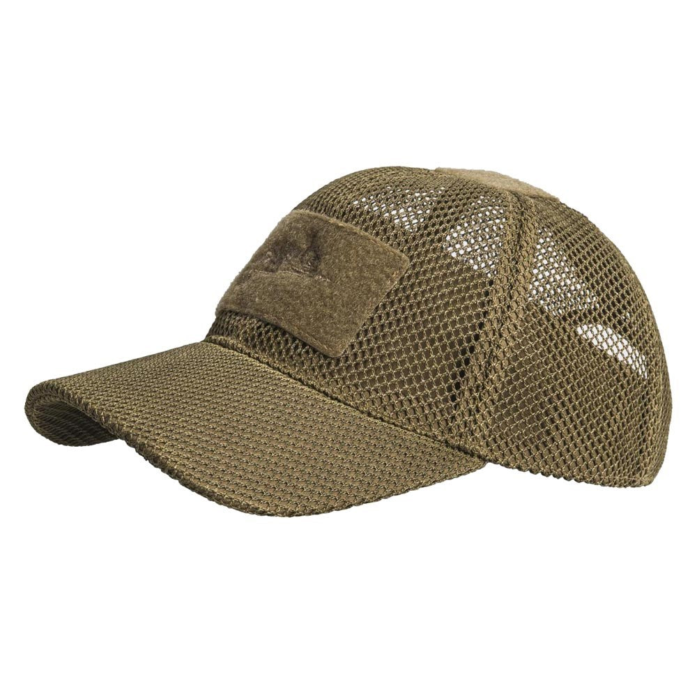 Gorra BBC Mesh negra de rejilla, vista frontal con visera