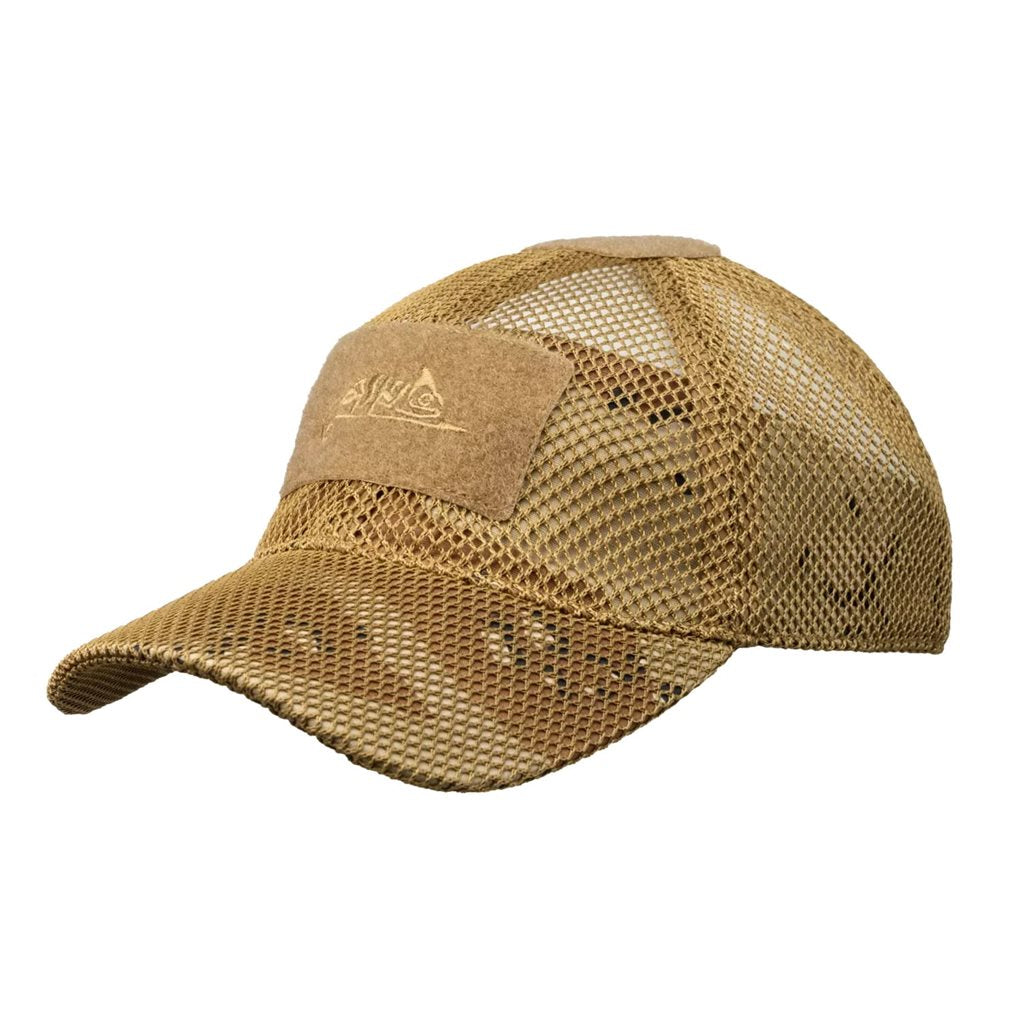Gorra BBC Mesh negra de rejilla, vista frontal con visera