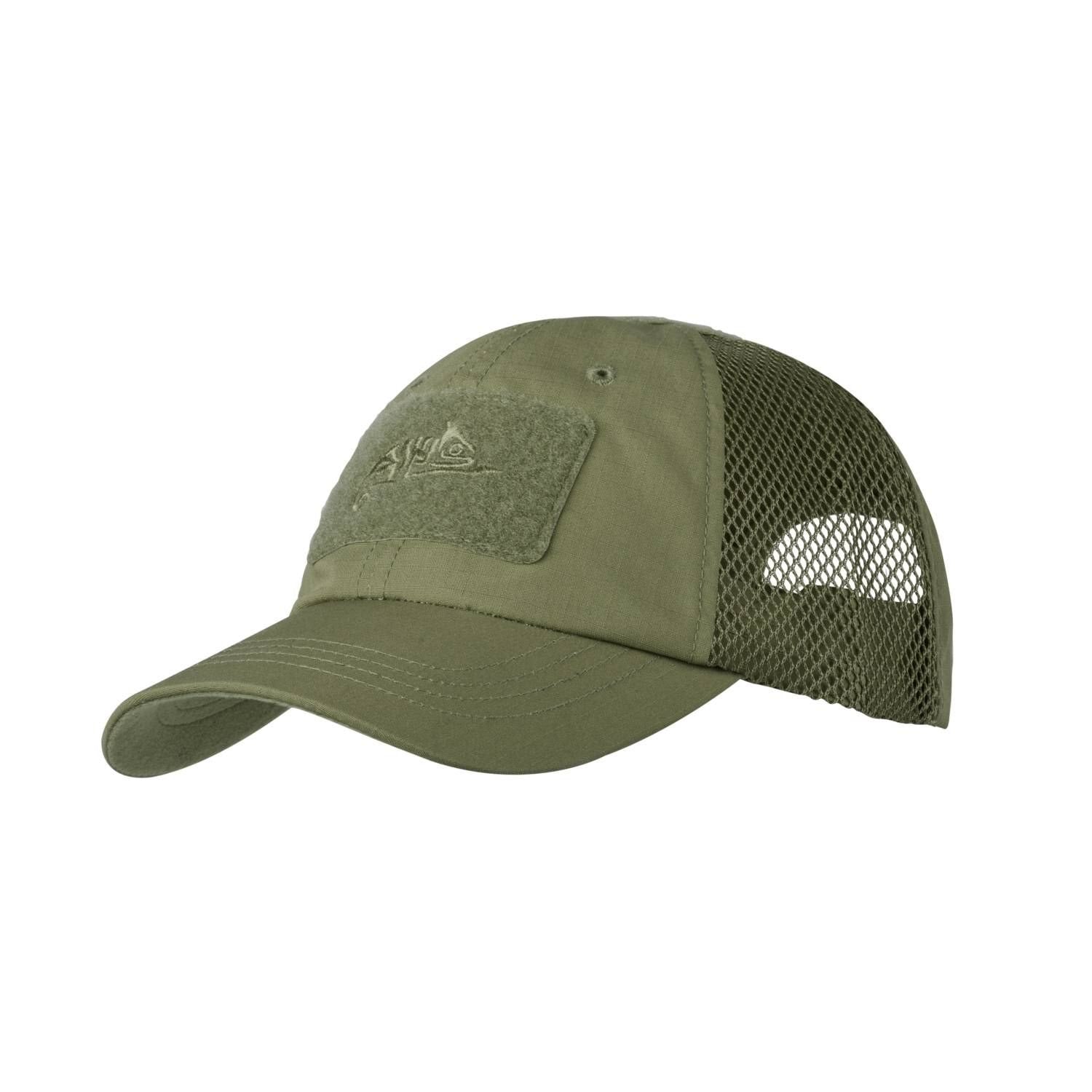 Gorra baseball VENT rip-stop negra HELIKON con malla transpirable y cuatro paneles VELCRO
