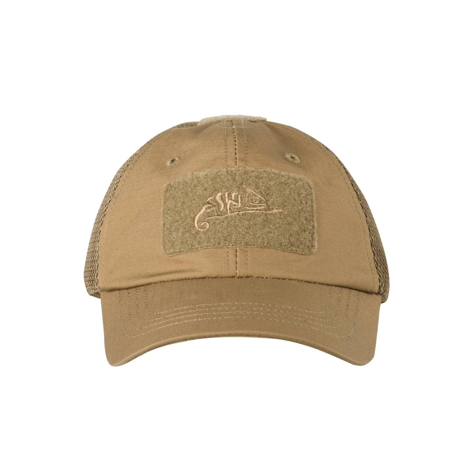 Gorra baseball VENT rip-stop negra HELIKON con malla transpirable y cuatro paneles VELCRO