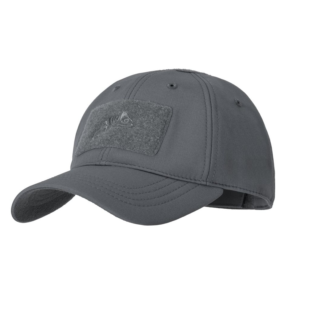 Gorra baseball invierno Shark Skin Navy Blue de Helikon con tres paneles VELCRO