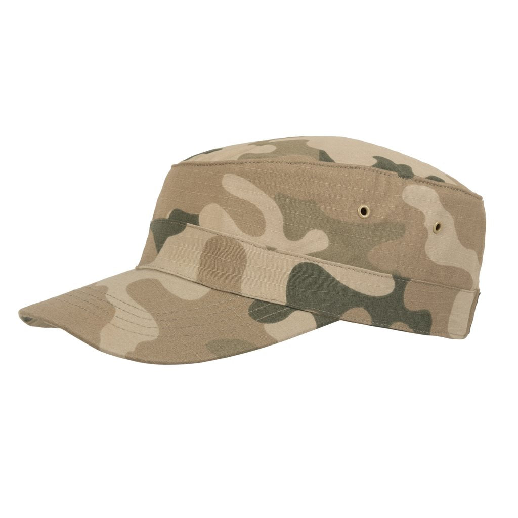 Gorra COMBAT Rip-Stop US Desert, corte BDU, ajustable y muy transpirable