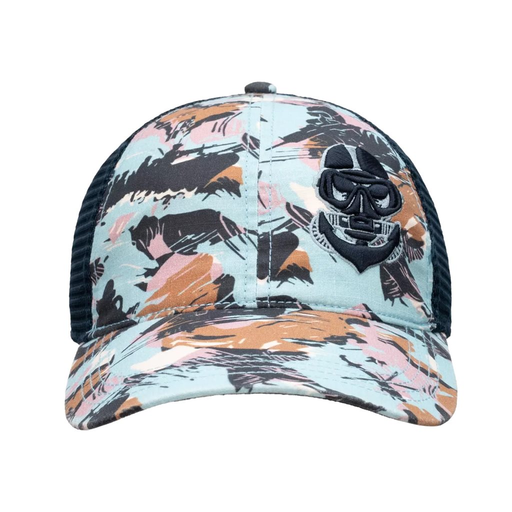Gorra HAWAIIAN TRUCKER PACIFIC con visera y cierre snapback, diseño trucker y secado rápido
