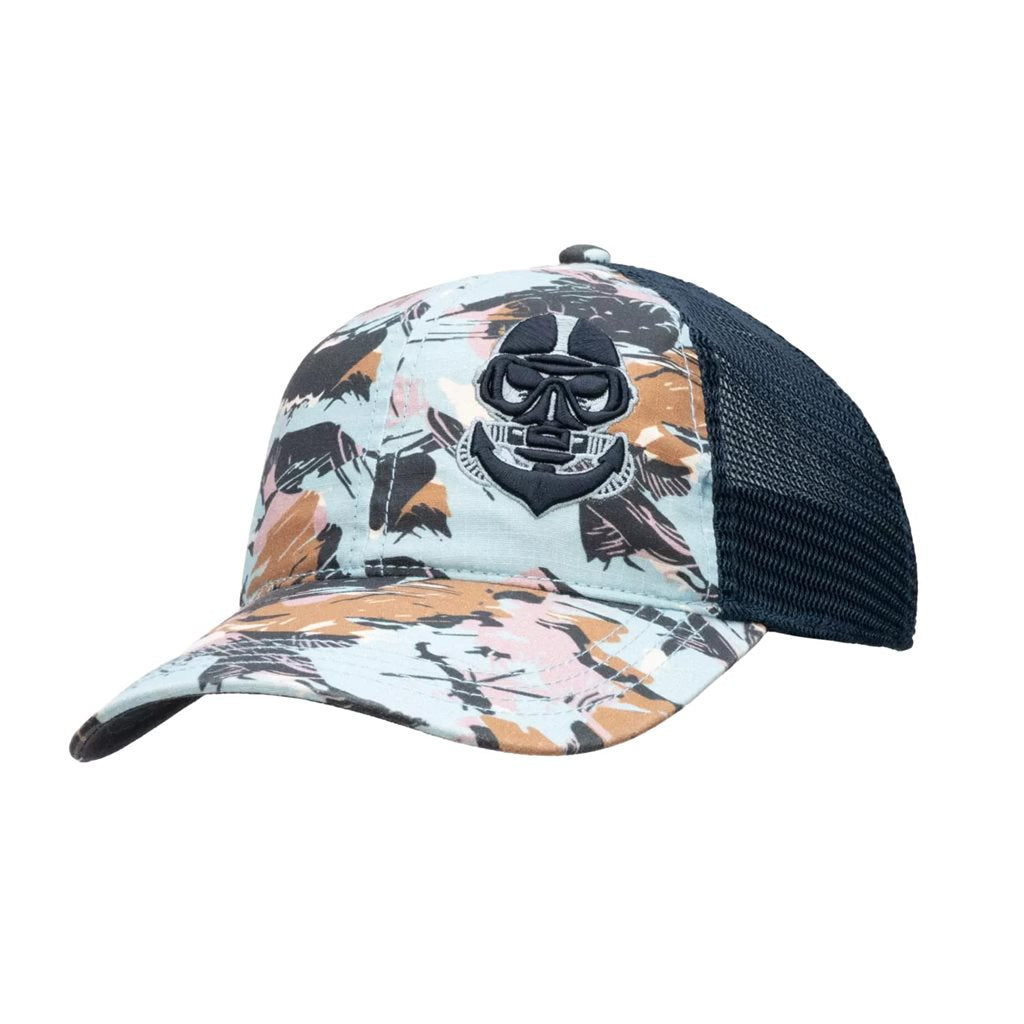 Gorra HAWAIIAN TRUCKER PACIFIC con visera y cierre snapback, diseño trucker y secado rápido