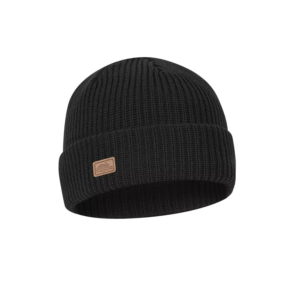 Gorro WANDERER Negro, gorro de punto 50% merino y 50% acrílico