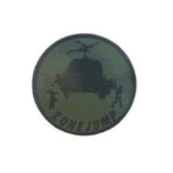 Parche circular ZONE JUMP helicóptero 8,5 cm