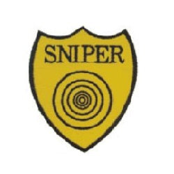 Parche SNIPER con diana, diseño bordado