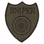 Parche SNIPER con diana color oliva 9x11 cm - vista del producto