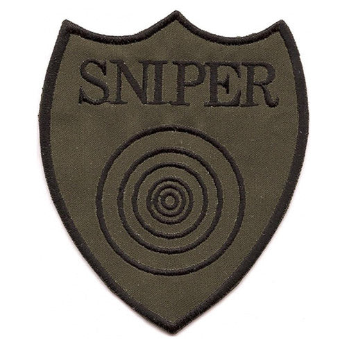 Parche SNIPER con diana color oliva 9x11 cm - vista del producto