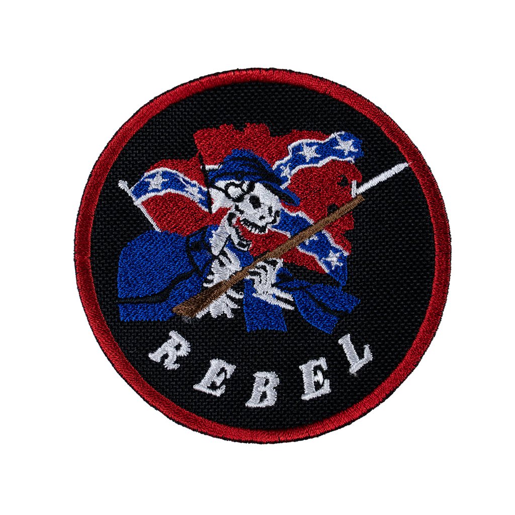 Parche REBEL Nášivka 'voják s jižankou' motivo militar para personalizar prendas y equipo