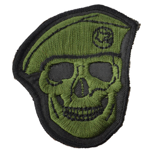 Parche calavera baret color vino tamaño aprox. 6,5 x 5,5 cm
