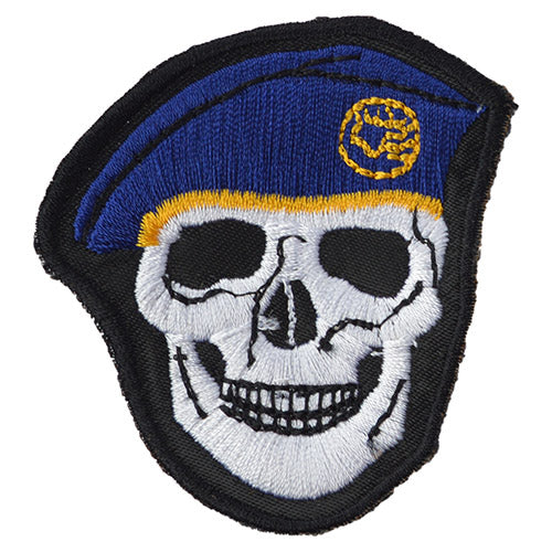 Parche calavera baret color vino tamaño aprox. 6,5 x 5,5 cm