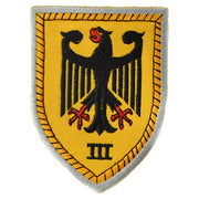 Parche textil BW con águila, aprox. 6 x 8,5 cm