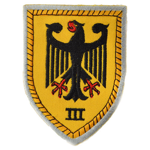 Parche textil BW con águila, aprox. 6 x 8,5 cm