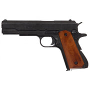 Pistola .45 ACP M1911 réplica decorativa con empuñadura de madera D-9312