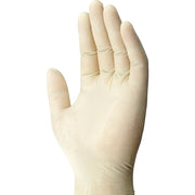 Guantes desechables de látex 7 MIL blancos, pack 100, palma texturizada para mejor agarre