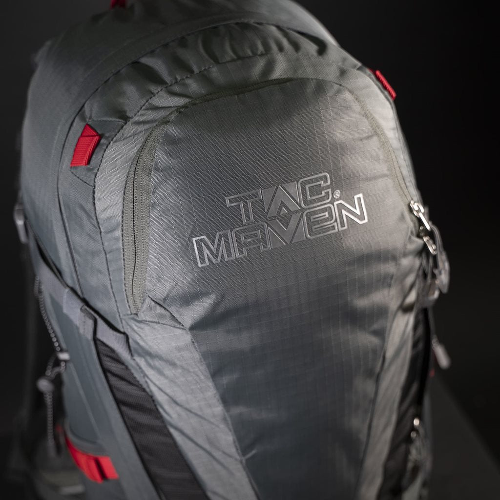 Mochila MARS 30l azul en nylon rip-stop y poliéster Oxford