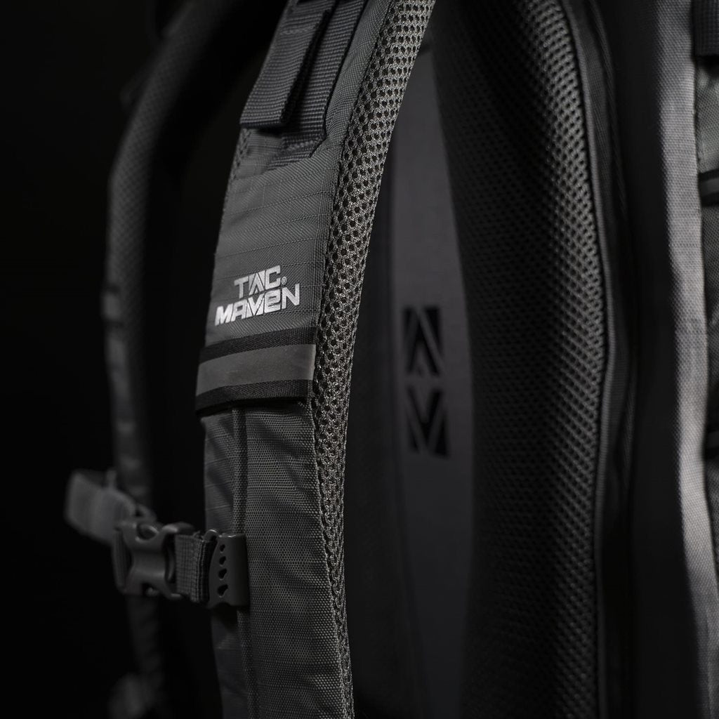Mochila MARS 30l azul en nylon rip-stop y poliéster Oxford