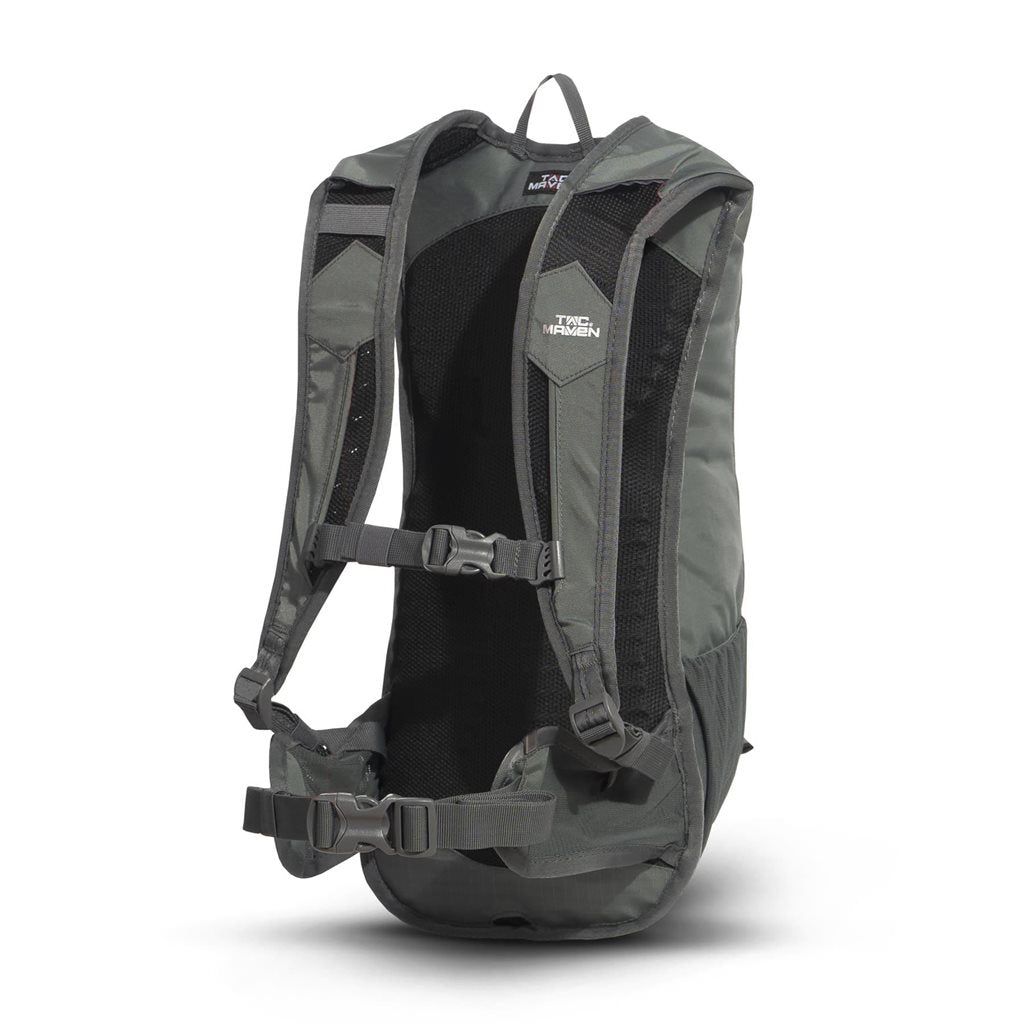 Mochila de hidratación PLUTO 9L negra, ligera y compacta