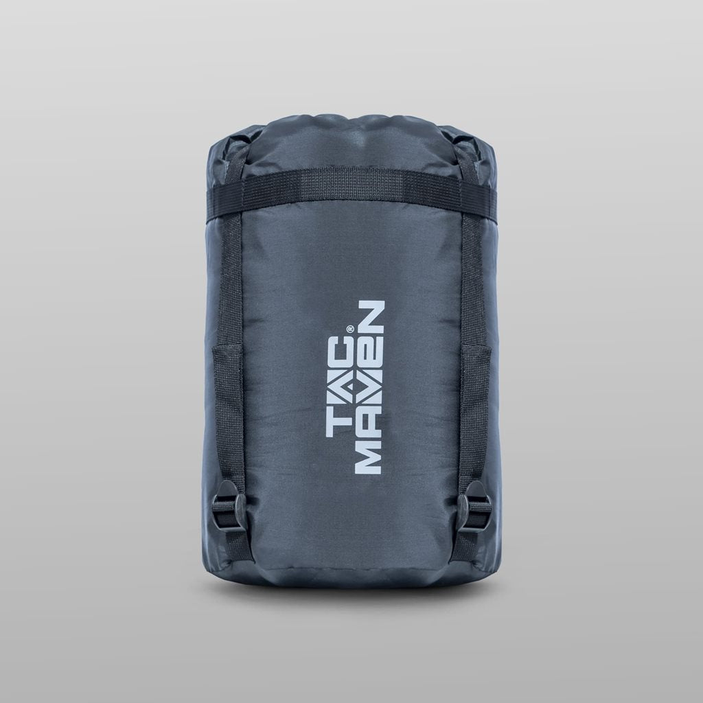 Saco de dormir momia TAC MAVEN, tejido 300T pongee rip-stop y relleno de dos capas de fibra hueca