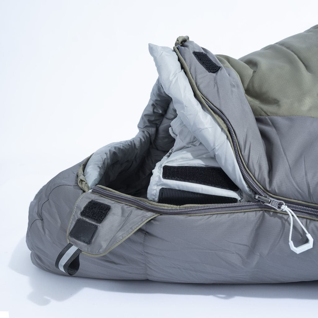 Saco de dormir momia TAC MAVEN, tejido 300T pongee rip-stop y relleno de dos capas de fibra hueca