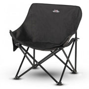 Silla plegable CAMP negra con armazón de acero y tejido 600D Oxford