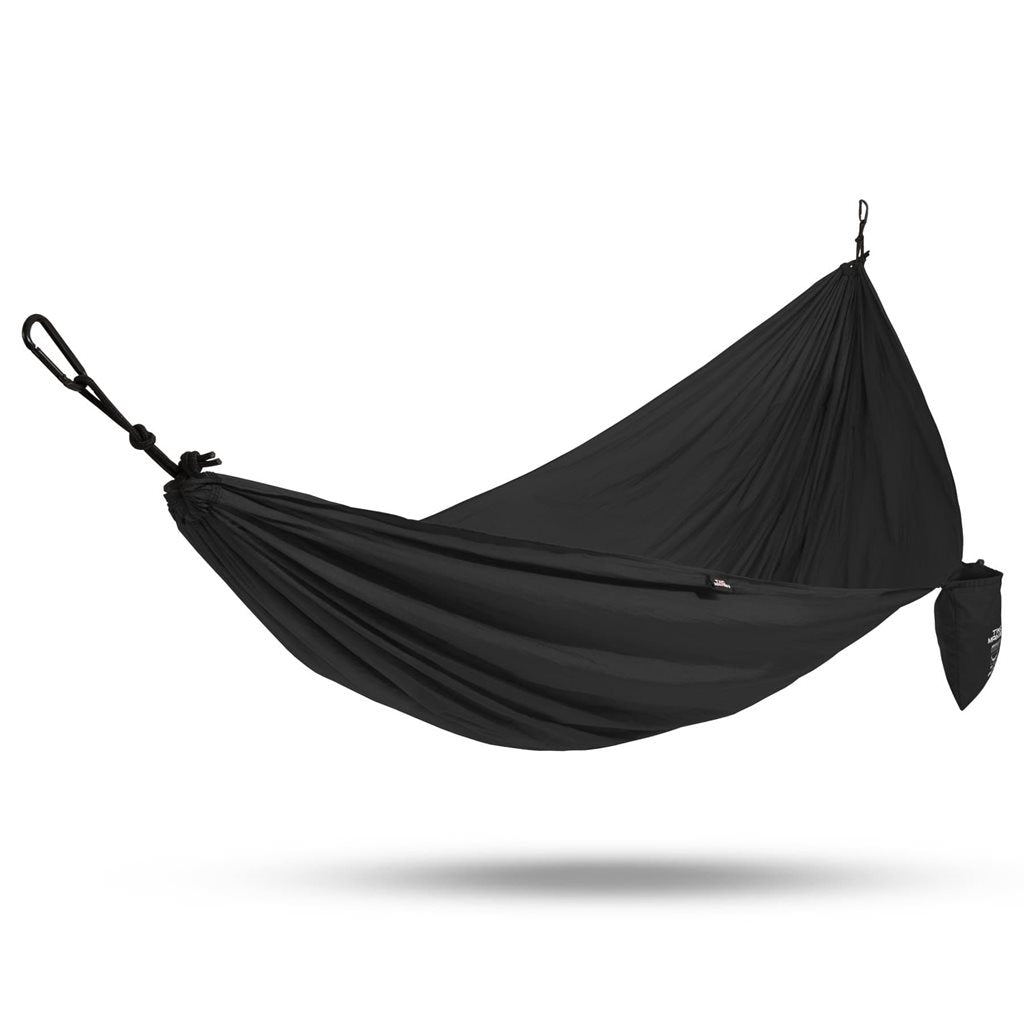 Imagen de la hamaca MYNEST Negra con funda de transporte (275 x 150 cm)