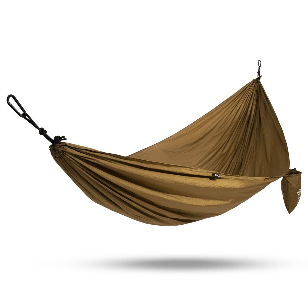 Hamaca MYNEST negra con funda de transporte, 275 x 150 cm, para 1-2 personas