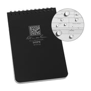 Bloc D.O.P.E Logbook impermeable negro — hojas 10,2x15,2 cm, cuaderno 10,2x15,9x0,95 cm