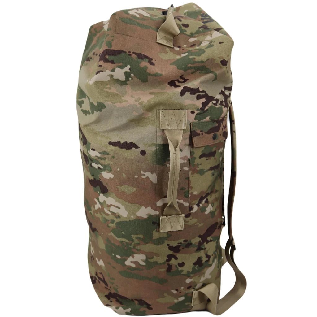Bolsa naval militar US en camuflaje OCP Scorpion de Cordura 1000D con tirantes ajustables