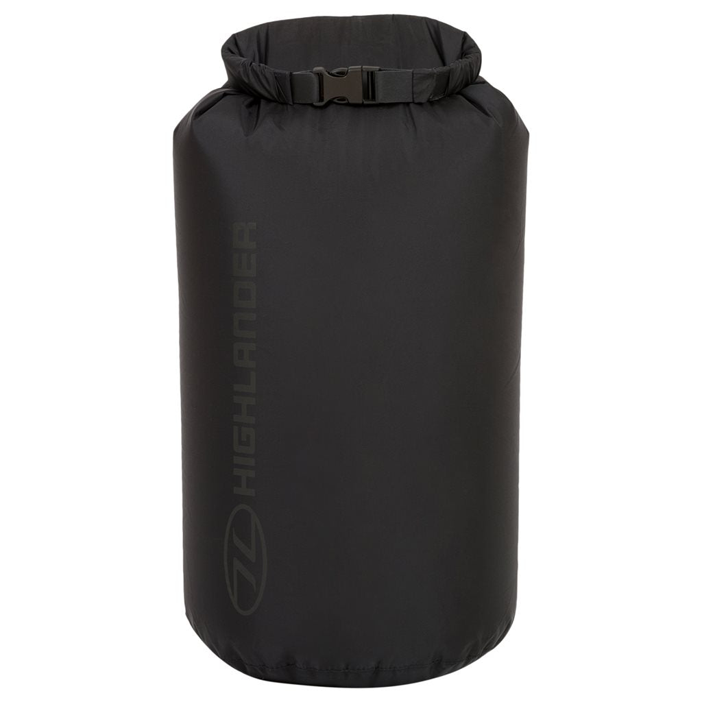 Bolsa impermeable X-LARGE POUCH 13 L negra, nylon con recubrimiento PU y cierre enrollable