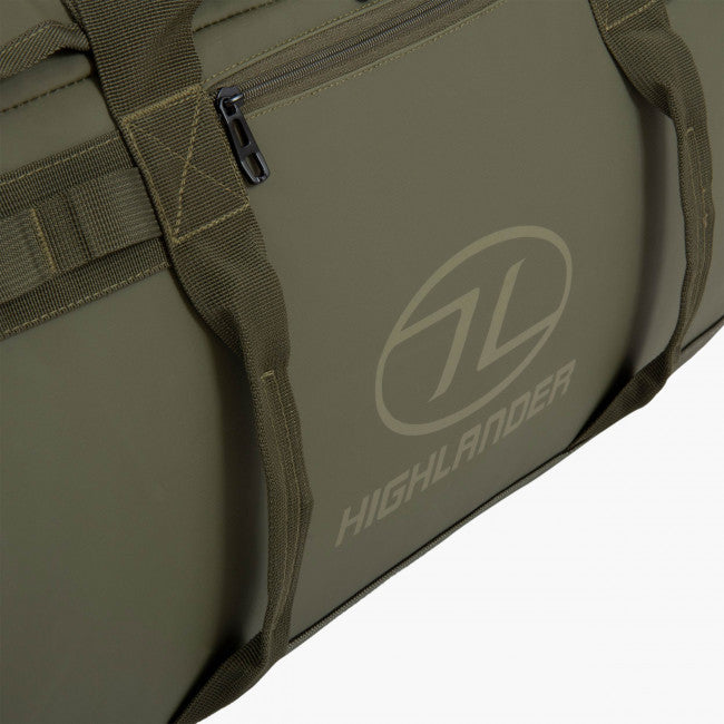 Bolsa STORM KITBAG verde impermeable 65 L con asas y correas desmontables