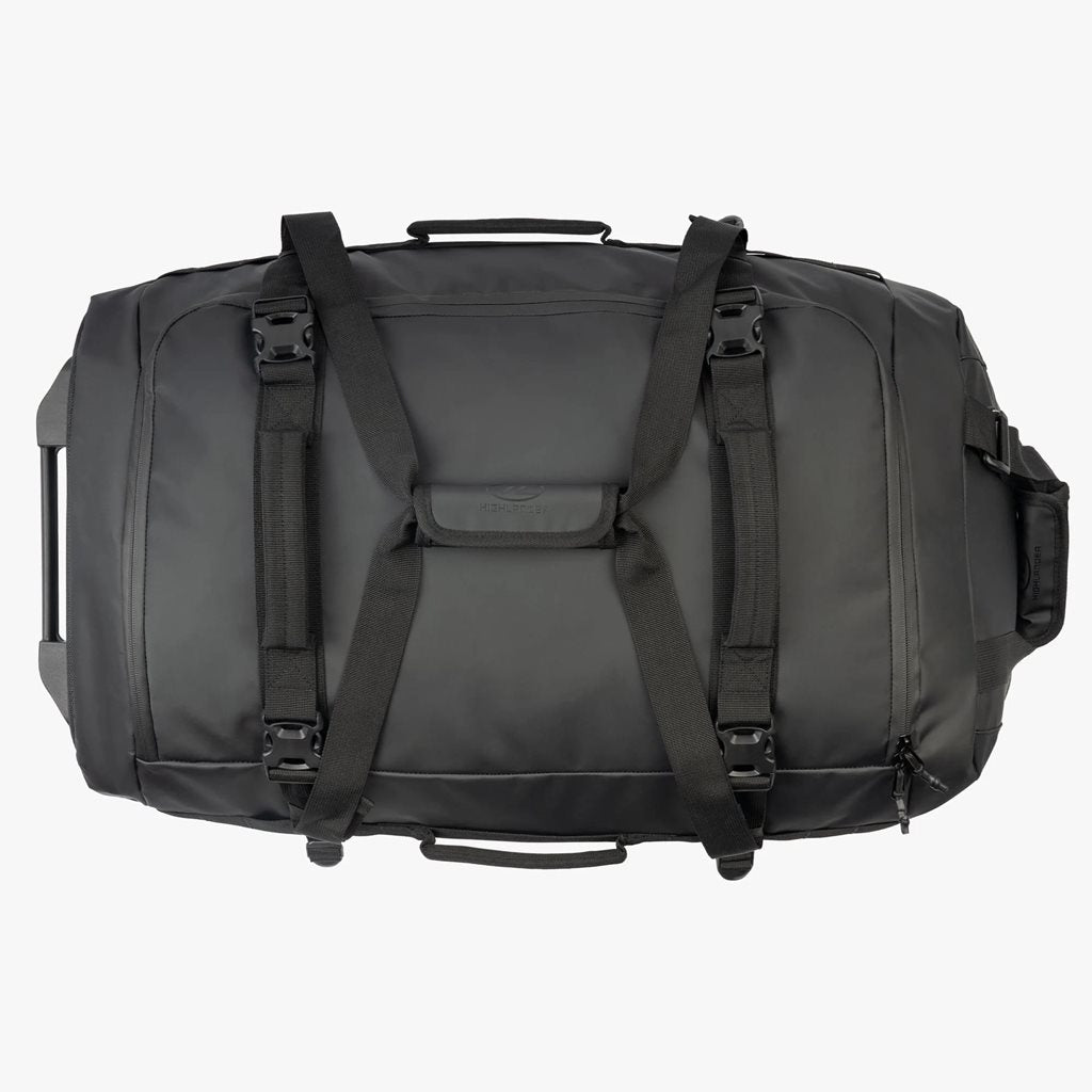 Bolsa TRAILER 100 L negra con ruedas intercambiables para transporte fácil