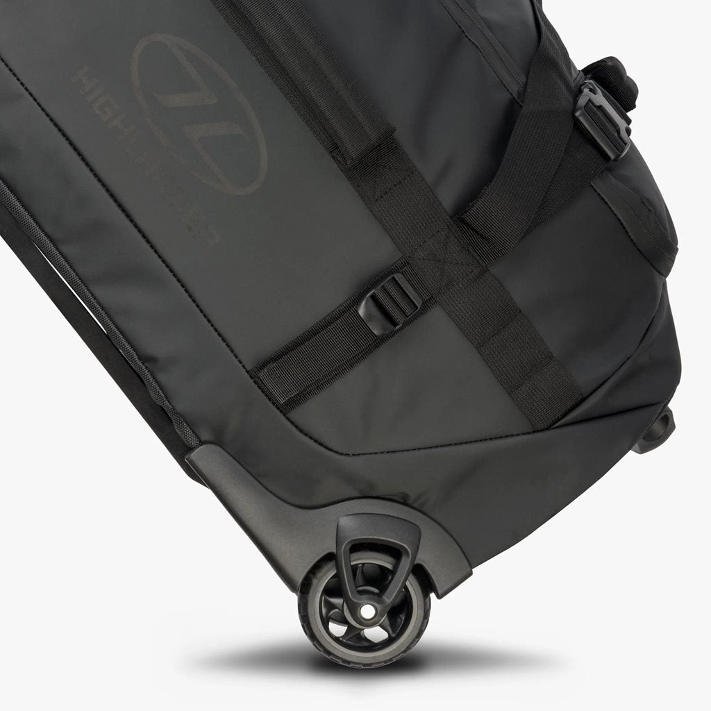 Bolsa TRAILER 100 L negra con ruedas intercambiables para transporte fácil