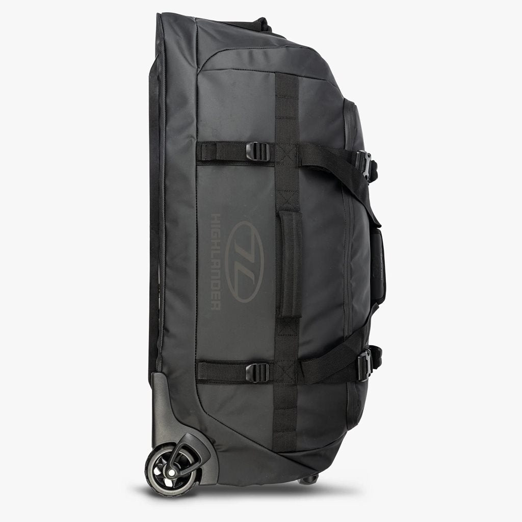 Bolsa TRAILER 100 L negra con ruedas intercambiables para transporte fácil