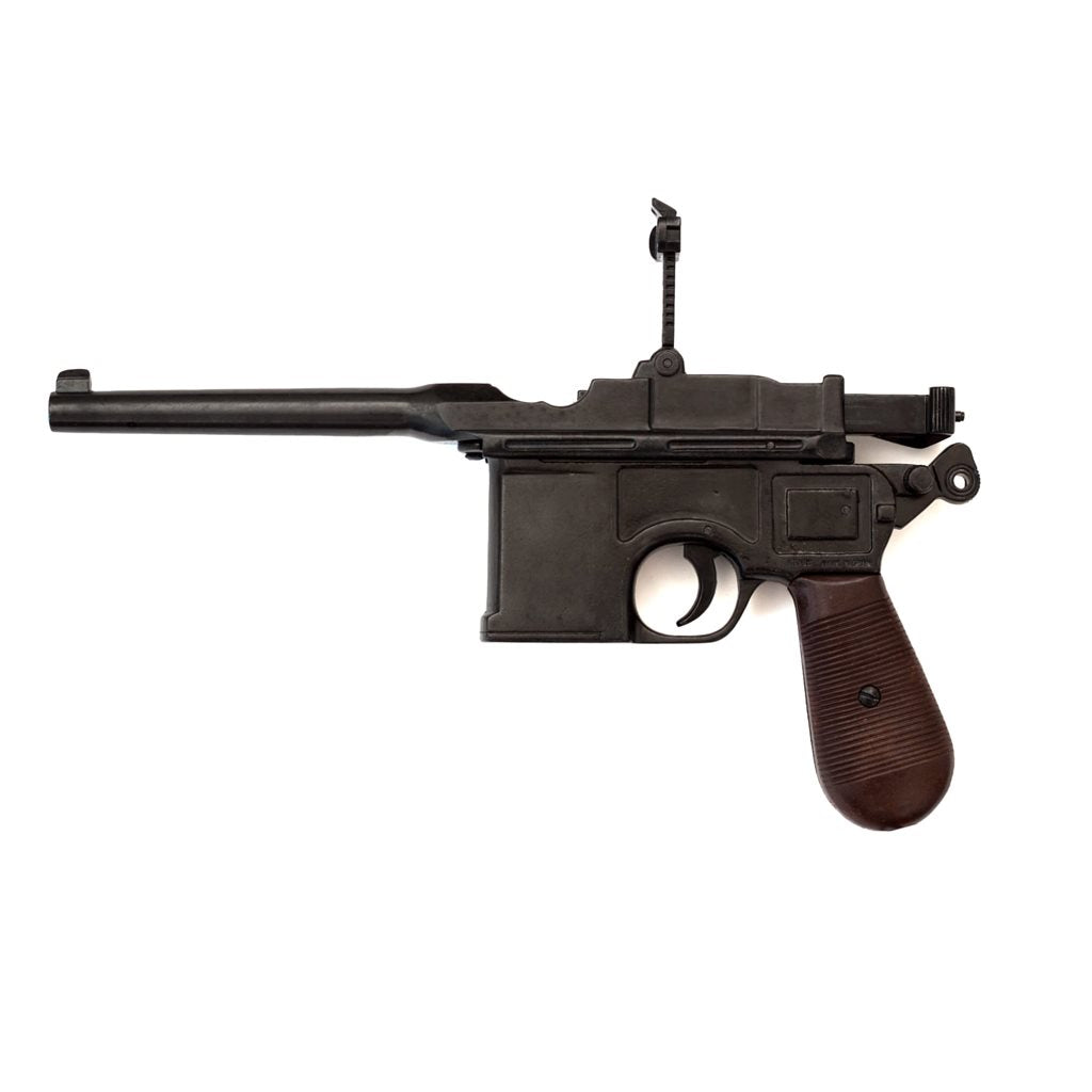 Réplica decorativa de la pistola Mauser C96 1898 en negro