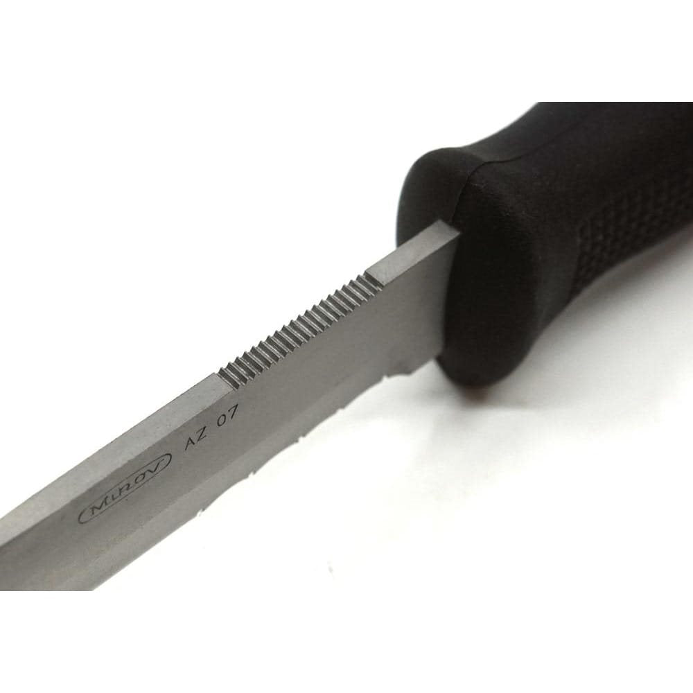 Cuchillo DIVER AZ en acero inoxidable con empuñadura de goma endurecida