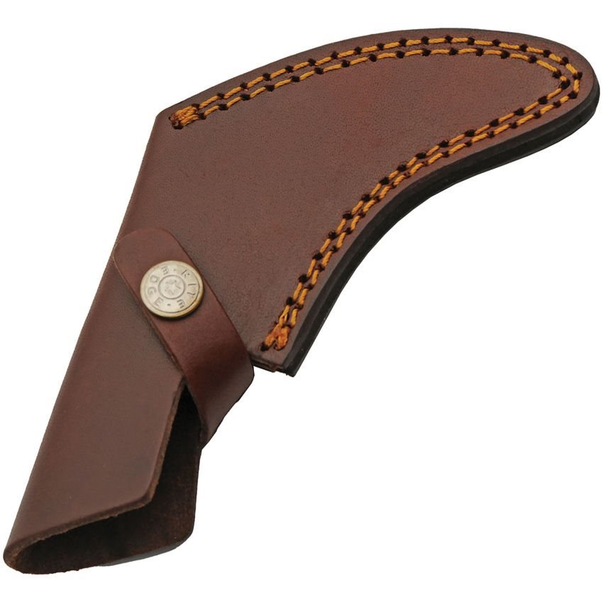 Navaja karambit TALON azul con hoja curva de damasco y mango pakkawood azul