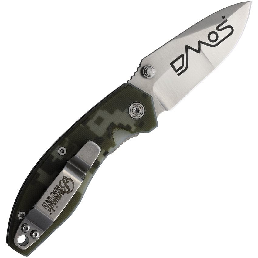 Navaja plegable BURNSIDE con hoja Hitachi D2 (6,35 cm) y filo liso