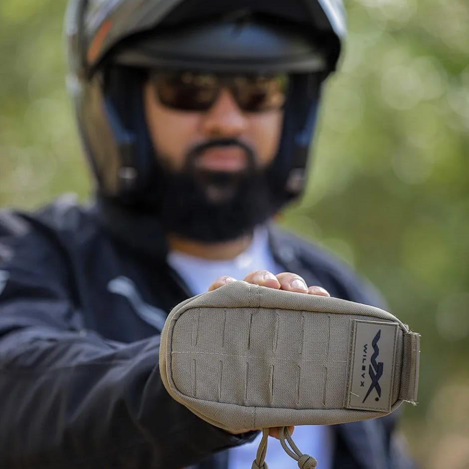 Funda táctica WX TAN para gafas de tiro