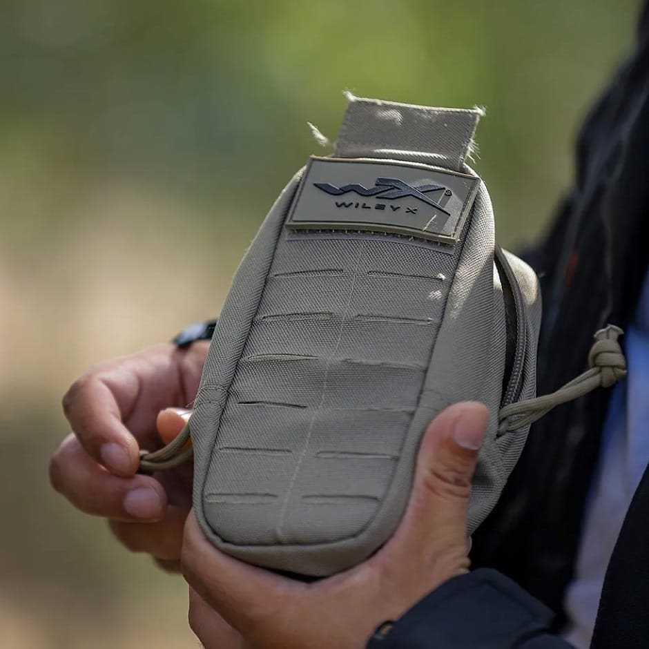 Funda táctica WX TAN para gafas de tiro