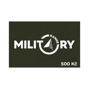 Cupón regalo MR 500 Kč - válido en tienda online y tiendas Military Range