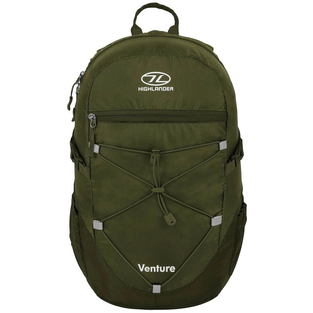 Mochila VENTURE 20 L negra vista frontal