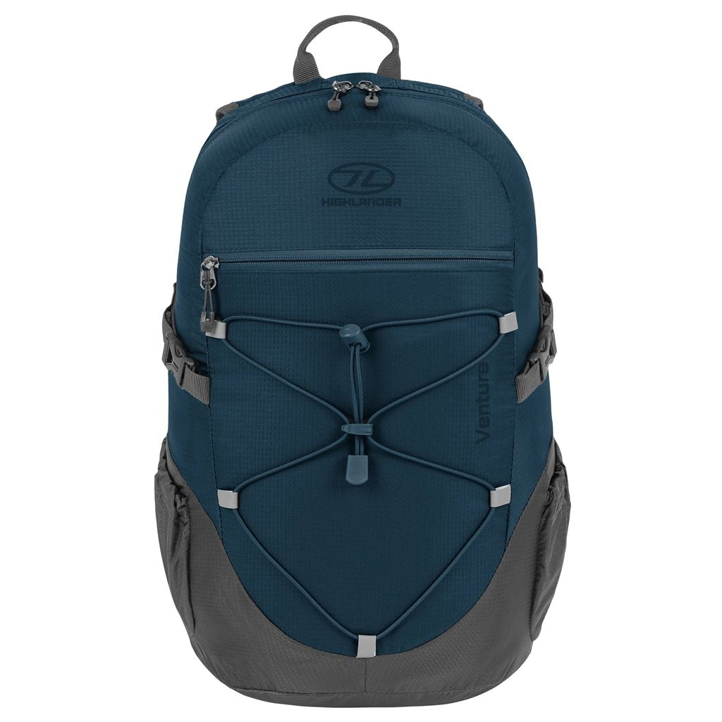 Mochila VENTURE 20 L negra vista frontal