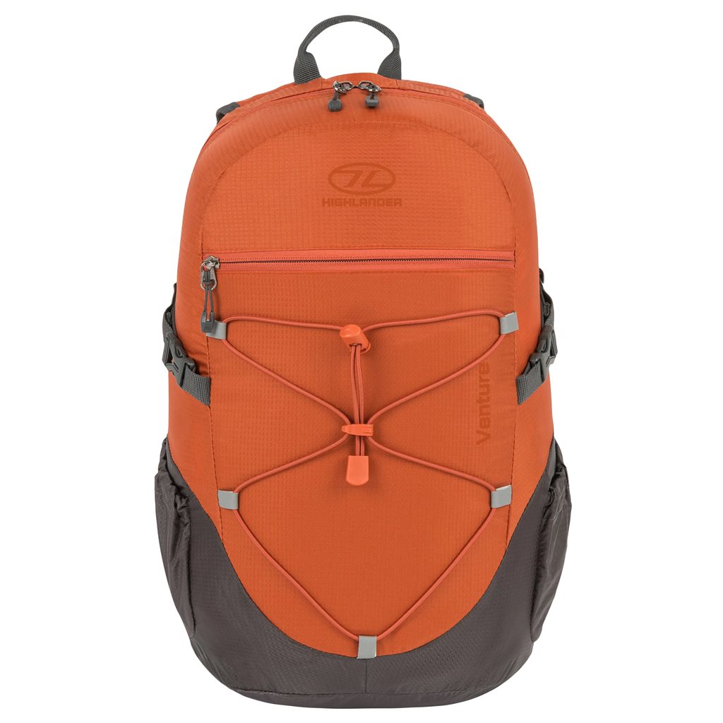Mochila VENTURE 20 L negra vista frontal